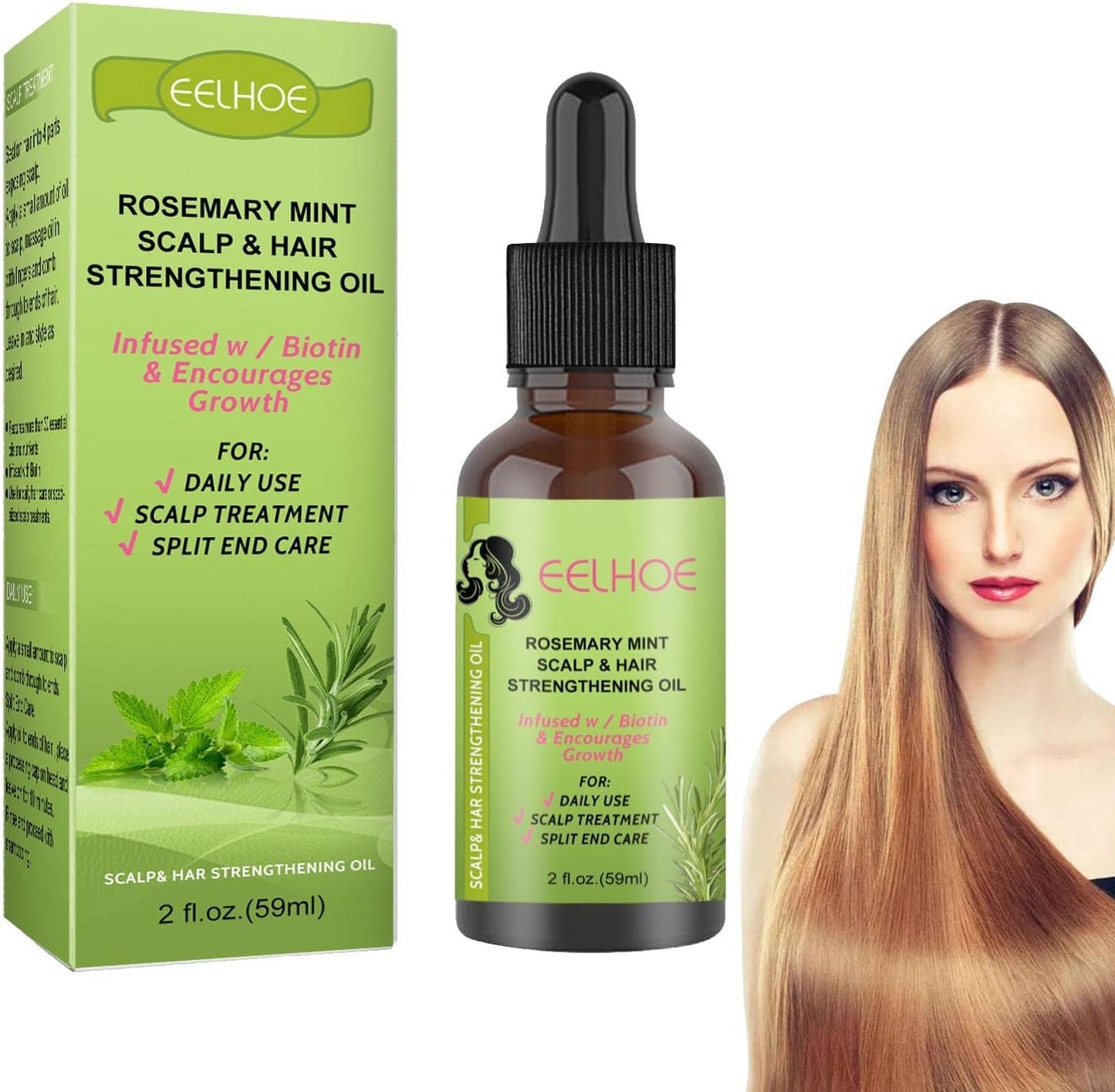 RoseGlow™ Rosemary Hair Growth Oil