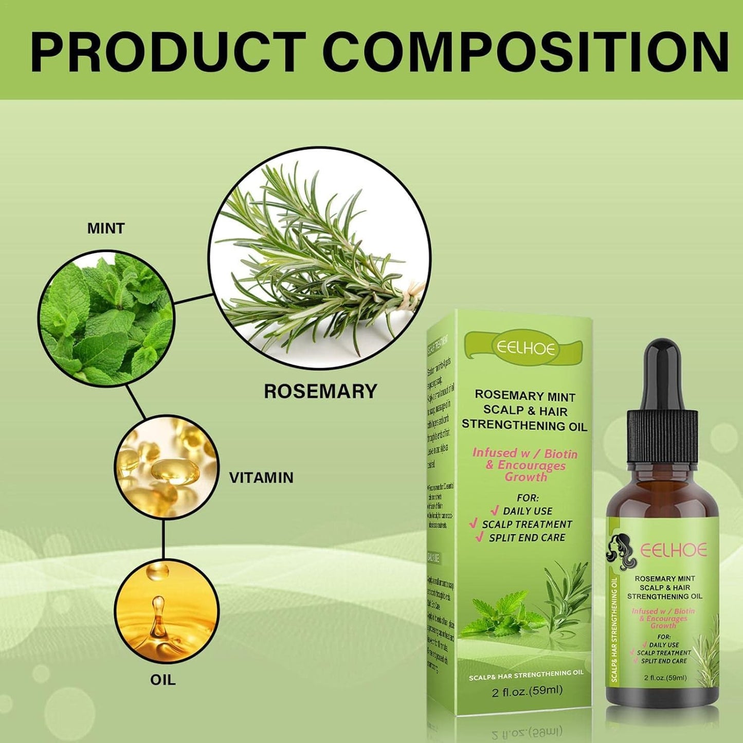RoseGlow™ Rosemary Hair Growth Oil